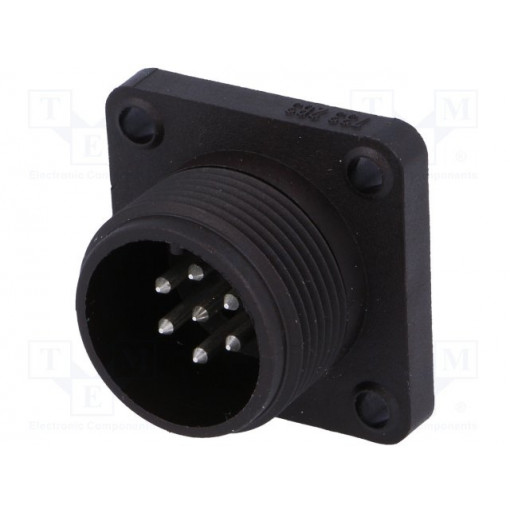 932455100 CM 02 E 14S-61 P; Connector: circular; socket; Series: CM; IP67; PIN: 7(6+1); male; 10A; HIRSCHMANN 932455100 CM 02 E 14S-61 P; Connector: circular; socket; Series: CM; IP67; PIN: 7(6+1); male; 10A; HIRSCHMANN