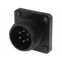 932451100 CM 02 E 14S-6 P; Connector: circular; socket; Series: CM; IP67; PIN: 6; male; 10A; 50V; HIRSCHMANN