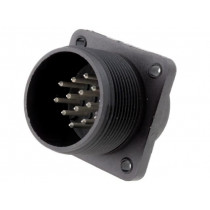 933062100 CM 02 E 20-27 P; Connector: circular; socket; Series: CM; IP67; PIN: 14; male; 10A; 50V; HIRSCHMANN