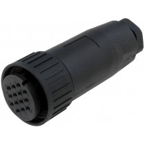 933067100 CM 06 EA 20-27 S; Connector: circular; plug; Series: CM; IP67; PIN: 14; female; 10A; 50V; HIRSCHMANN