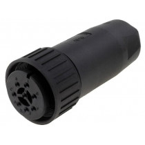 932842100 CM 06 EA 20-7 S; Connector: circular; plug; Series: CM; IP67; PIN: 8; female; 10A; 50V; HIRSCHMANN