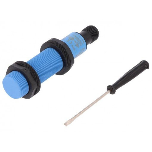 CM18-08BPP-EC1; Sensor: capacitive; Range: 3÷8mm; Output conf: PNP / NO + NC; SICK CM18-08BPP-EC1; Sensor: capacitive; Range: 3÷8mm; Output conf: PNP / NO + NC; SICK