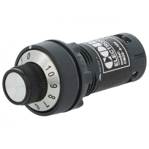 CM22-0-10V; Potentiometer; 22mm; CM22; -25÷70°C; Ø22.5mm; IP65; 0÷10V; COBI ELECTRONIC CM22-0-10V; Potentiometer; 22mm; CM22; -25÷70°C; Ø22.5mm; IP65; 0÷10V; COBI ELECTRONIC