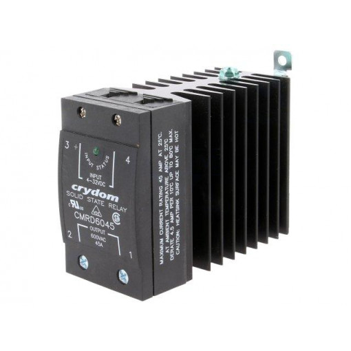 CMRD6045; Relay: solid state; Ucntrl: 4÷32VDC; 45A; 48÷660VAC; DIN,on panel; CRYDOM