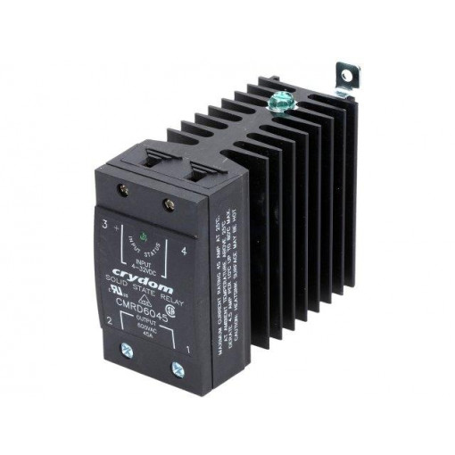 CMRD6055; Relay: solid state; Ucntrl: 4÷32VDC; 55A; 48÷660VAC; DIN,on panel; CRYDOM