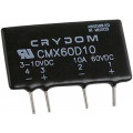 CMX60D10; Relay: solid state; Ucntrl: 3÷10VDC; 10A; 0÷60VDC; THT; SIP; CRYDOM