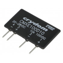 CMXE100D10; Relay: solid state; Ucntrl: 20÷28VDC; 10A; 0÷100VDC; THT; SIP; CRYDOM CMXE100D10; Relay: solid state; Ucntrl: 20÷28VDC; 10A; 0÷100VDC; THT; SIP; CRYDOM