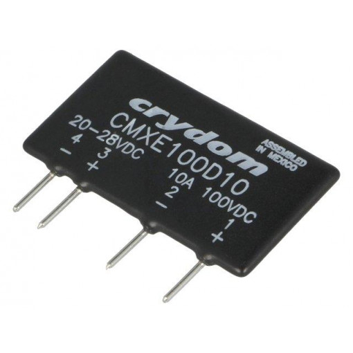 CMXE100D10; Relay: solid state; Ucntrl: 20÷28VDC; 10A; 0÷100VDC; THT; SIP; CRYDOM CMXE100D10; Relay: solid state; Ucntrl: 20÷28VDC; 10A; 0÷100VDC; THT; SIP; CRYDOM