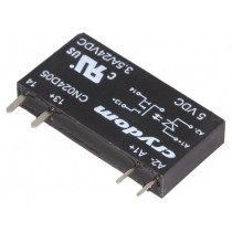 CN024D05; Relay: solid state; Ucntrl: 3÷12VDC; 3.5A; 0÷24VDC; THT; SIP; CRYDOM