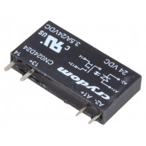 CN024D24; Relay: solid state; Ucntrl: 15÷30VDC; 3.5A; 0÷24VDC; THT; SIP; CRYDOM