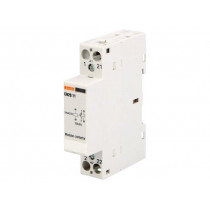 CN2011024; Contactor: 2-pole installation; NC + NO; 24VAC; 24VDC; 20A; DIN; LOVATO ELECTRIC