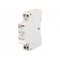 CN2020220; Contactor: 2-pole installation; NO x2; 220÷230VAC; 220÷230VDC; LOVATO ELECTRIC