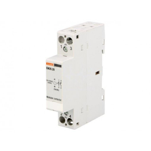CN2020220; Contactor: 2-pole installation; NO x2; 220÷230VAC; 220÷230VDC; LOVATO ELECTRIC