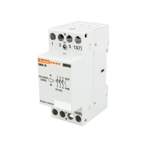 CN2510220; Contactor: 4-pole installation; NO x4; 220÷230VAC; 220÷230VDC; LOVATO ELECTRIC