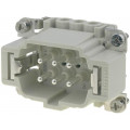 CNEM 06 T; Connector: HDC; male; CNE; PIN: 6; 6+PE; size 44.27; 16A; 500V; ILME