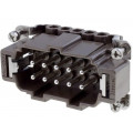 CNEM 10 RY; Connector: rectangular; male; 180 °C; 10+PE; size 57.27; 16A; 500V; ILME