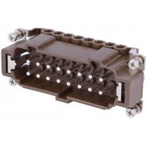 CNEM 16 RY; Connector: rectangular; male; 180 °C; 16+PE; size 77.27; 16A; 500V; ILME