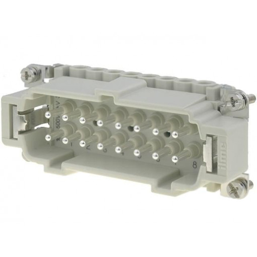 CNEM 16 T; Connector: HDC; male; CNE; PIN: 16; 16+PE; size 77.27; 16A; 500V; ILME