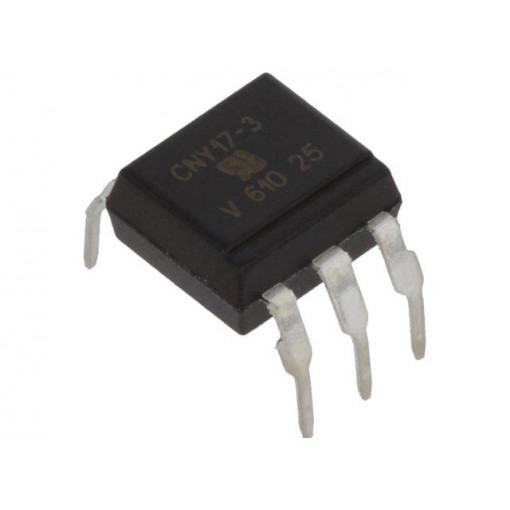 CNY17-3X006; Optocoupler; THT; Channels: 1; Out: transistor; Uinsul: 5.3kV; DIP6; VISHAY
