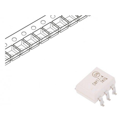 CNY174SR2M; Optocoupler; SMD; Channels: 1; Out: transistor; Uinsul: 4.17kV; ON SEMICONDUCTOR (FAIRCHILD)