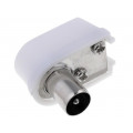 ; Plug; coaxial 9.5mm (IEC 169-2); male; angled 90°; for cable;  ; Plug; coaxial 9.5mm (IEC 169-2); male; angled 90°; for cable;