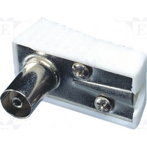 ; Plug; coaxial 9.5mm (IEC 169-2); female; angled 90°; for cable;  ; Plug; coaxial 9.5mm (IEC 169-2); female; angled 90°; for cable;