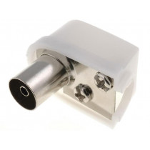 ; Plug; coaxial 9.5mm (IEC 169-2); female; angled 90°; for cable; 