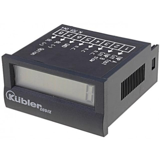 6.136.012.851; Counter: electronical; LCD; speed; 99999999; IP65; IN 1: voltage; KUBLER 6.136.012.851; Counter: electronical; LCD; speed; 99999999; IP65; IN 1: voltage; KUBLER