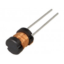 COIL0608-0.47; Inductor: wire; THT; 470uH; 500mA; 1.94Ω; ±10%; Ø7.5x9.5mm; vertical; FERROCORE
