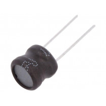 COIL0807-0.1; Inductor: wire; THT; 100uH; 1.5A; ±10%; Ø9.5x8.5mm; vertical; FERROCORE