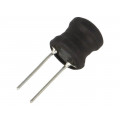 COIL1010-0.82; Inductor: wire; THT; 820uH; Ioper: 800mA; 1.24Ω; ±10%; Ø11.5x11.5mm; FERROCORE