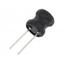 COIL1010-1.8; Inductor: wire; THT; 1.8mH; Ioper: 600mA; 2.6Ω; ±10%; Ø11.5x11.5mm; FERROCORE