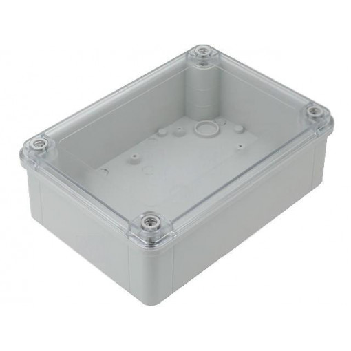 ; Enclosure: multipurpose; X: 130mm; Y: 180mm; Z: 60mm; ABS; grey; IP65; COMBIPLAST ; Enclosure: multipurpose; X: 130mm; Y: 180mm; Z: 60mm; ABS; grey; IP65; COMBIPLAST