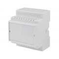 ; Enclosure: for DIN rail mounting; Y: 77mm; X: 88mm; Z: 62mm; ABS; COMBIPLAST