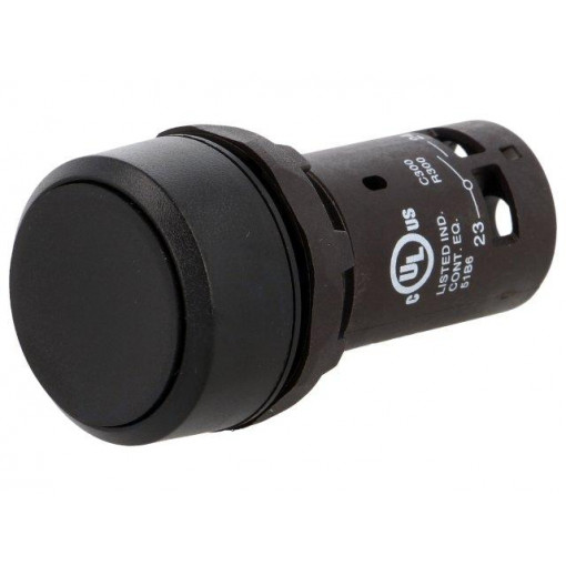 1SFA619100R1016; Switch: push-button; Stabl.pos: 1; NO; 1A/240VAC; 0.3A/24VDC; 22mm; ABB