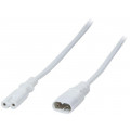 CP132; Cable; IEC C7 female,IEC C8 male; 2m; Sockets: 1; white; LOGILINK