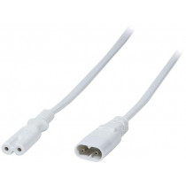 CP132; Cable; IEC C7 female,IEC C8 male; 2m; Sockets: 1; white; LOGILINK