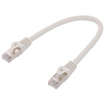 CP2012S; Patch cord; F/UTP; 6; stranded; CCA; PVC; grey; 0.25m; 26AWG; LOGILINK