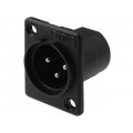 CP3000; Socket; XLR; male; PIN: 3; for panel mounting,screw; soldering; CLIFF CP3000; Socket; XLR; male; PIN: 3; for panel mounting,screw; soldering; CLIFF