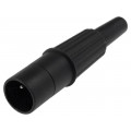 APM CP3004; Plug; XLR; male; PIN: 3; straight; for cable; soldering; black; 16A; CLIFF