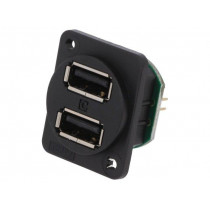 CP30100X; Socket; USB A; for panel mounting,plain screw hole,screw; CLIFF