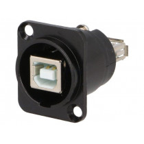 CP30115; Adapter; USB A socket-back,USB B socket-front; FT; USB 2.0; CLIFF
