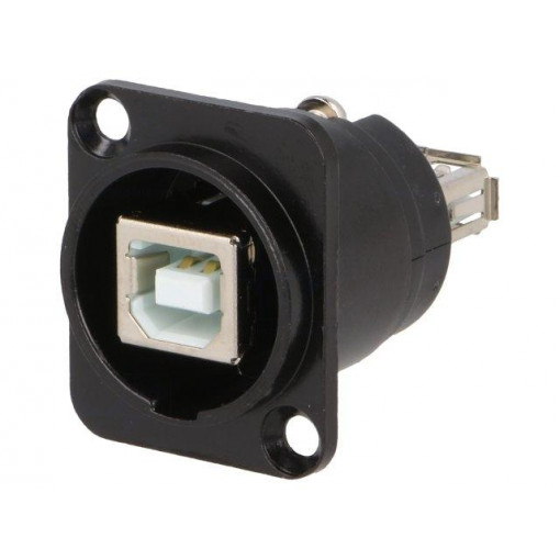 CP30115; Adapter; USB A socket-back,USB B socket-front; FT; USB 2.0; CLIFF