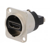 CP30116; Coupler; HDMI socket,both sides; FT; shielded; 19x24mm; Mat: metal; CLIFF CP30116; Coupler; HDMI socket,both sides; FT; shielded; 19x24mm; Mat: metal; CLIFF
