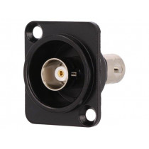 CP30125; Coupler; BNC socket,both sides; insulated; 50Ω; black; Series: FT; CLIFF