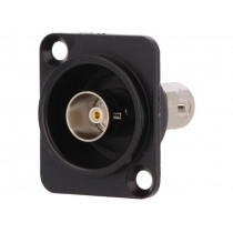 CP30126; Coupler; BNC socket,both sides; insulated; 75Ω; black; Series: FT; CLIFF