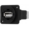 CP30209NX; Coupler; USB A socket,USB B socket; FT; USB 2.0; plastic; 19x24mm; CLIFF CP30209NX; Coupler; USB A socket,USB B socket; FT; USB 2.0; plastic; 19x24mm; CLIFF