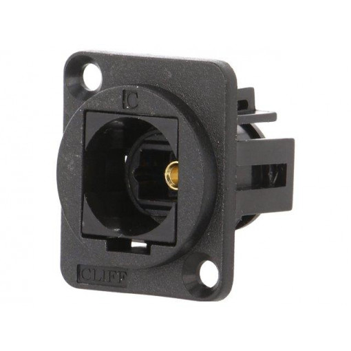 CP30217; Connector: fiber optic; coupler; Toslink socket,both sides; CLIFF CP30217; Connector: fiber optic; coupler; Toslink socket,both sides; CLIFF