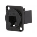 CP30220MB; Coupler; FT; Cat: 5e; Layout: 8p8c; RJ45 socket,both sides; 19x24mm; CLIFF