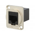 CP30222M; Coupler; FT; Cat: 6; Layout: 8p8c; RJ45 socket,both sides; 19x24mm; CLIFF